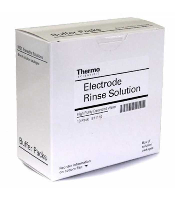 Thermo Fisher Scientific Orion 911110 pH Rinse Solution Pouches, 10/pk